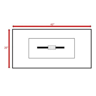 Lightweight Design Propane / Natural Gas Fire Pit Table