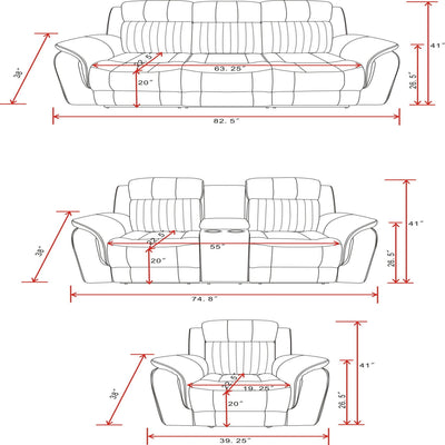 Steban - Glider Recliner - Gray