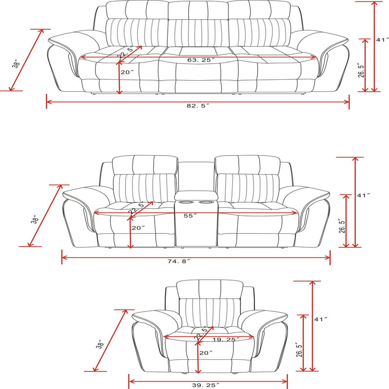 Steban - Glider Recliner - Gray