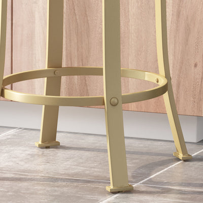 Modern Industrial Counter Stool Set With Swivel Function