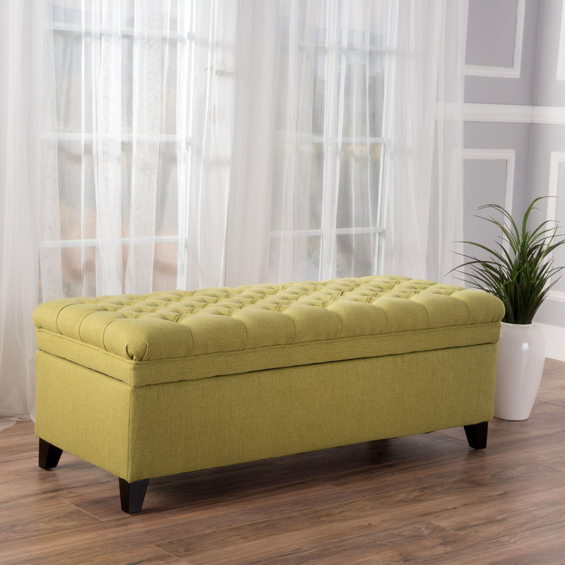 Juliana - Storage Ottoman With Birch Legs