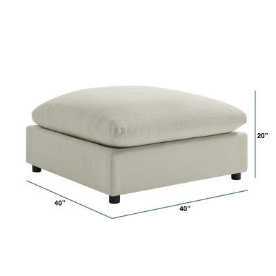 Cassandra - Square Ottoman - Beige