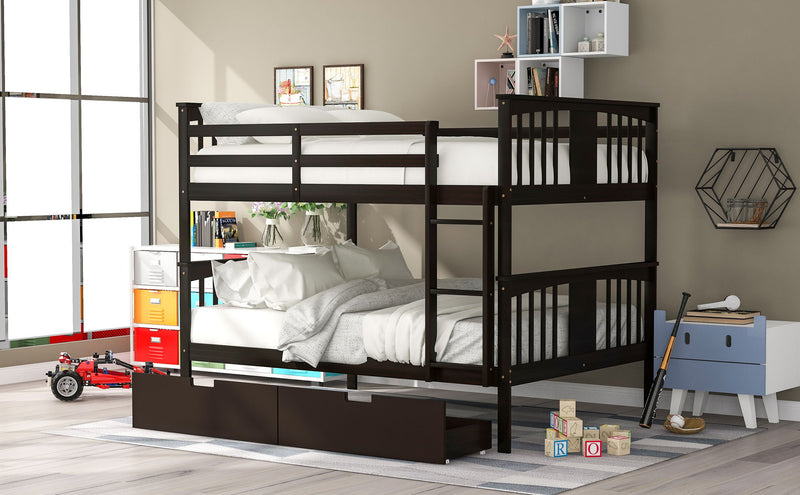 Bunk Bed With Ladder For Bedroom, Guest Room Furniture