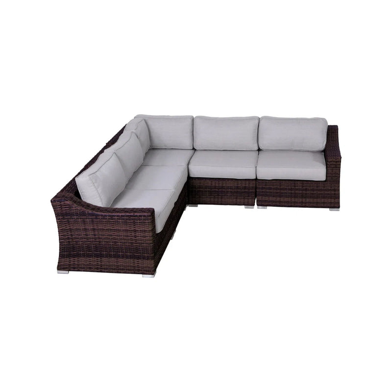 Outdoor Wicker Sofa Seating Group With Cushions