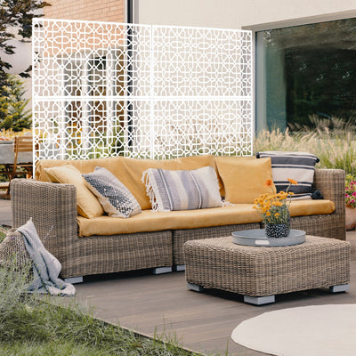 Outdoor & Indoor Metal Freestanding Decorative Privacy Screen