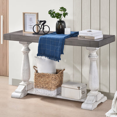 Farmhouse Retro Design Pedestal Sofa Tabe