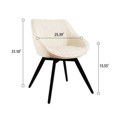 Round Dining Table Set With Tulip Design And 2 Chairs