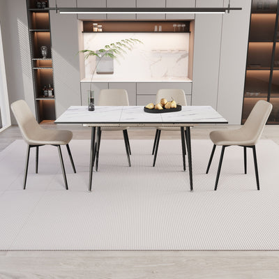 Modern Extendable Dining Table And Chair Set