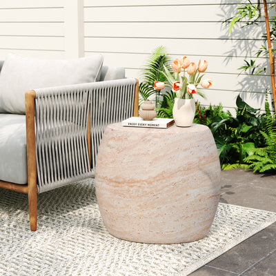 Outdoor Oval Shaped Side Table