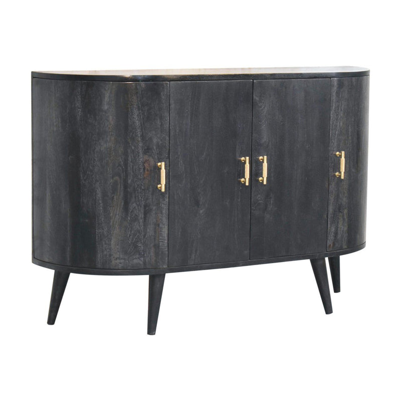 Quad - T Bar Cabinet - Ash Black