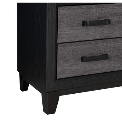 Soluto - Nightstand - Gray / Black