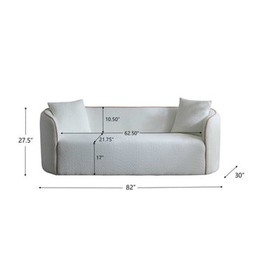 Coral - Curved Sofa, 3 Seater