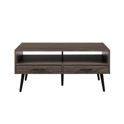 Contemporary 2 Drawer Low Coffee Table