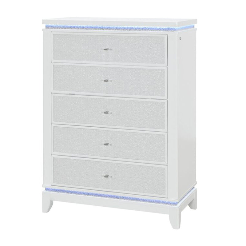 Adalid - Chest With LED Lighting - White