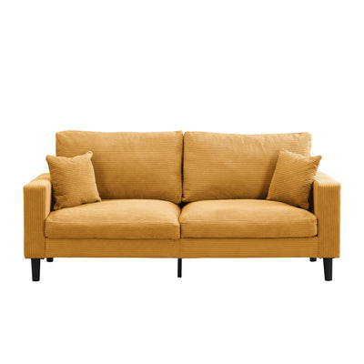 Modern Upholstered 2 Piece Sofa Set With 3 Seater And 2 Seater