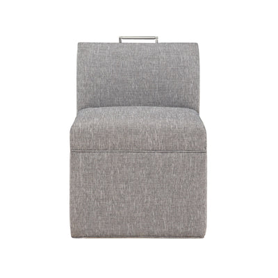 Della - Upholstered Castered Chair - Gray
