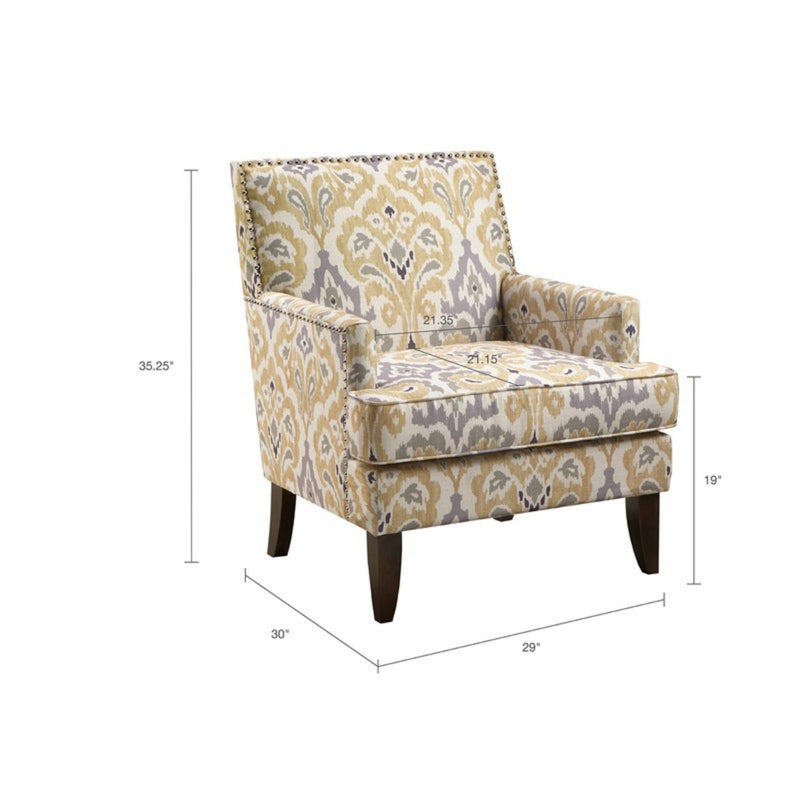 Colton - Track Arm Club Chair With Nailhead Trim