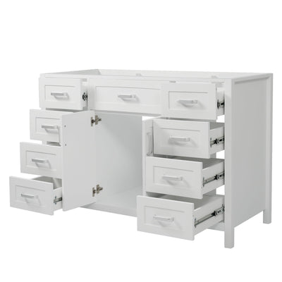Bathroom Vanity Cabinet Only With 2 Soft Close Doors And 8 Drawers