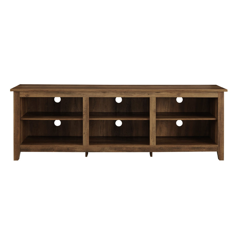Modern Transitional 3 Shelf Open Storage TV Stand