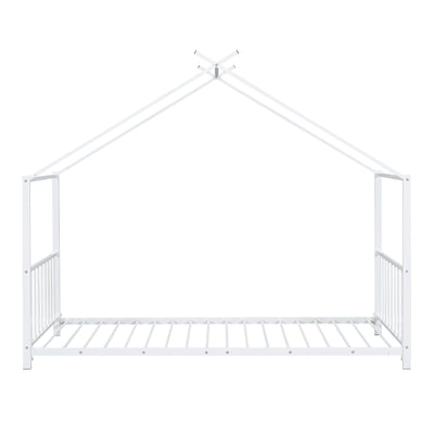 Metal House Platform Bed With Modern Design And Durable Frame