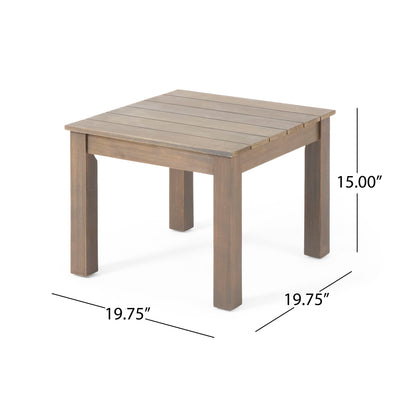 Halcyon - Outdoor Side Table With Slat Design