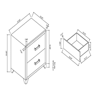 Omoda - Nightstand - White