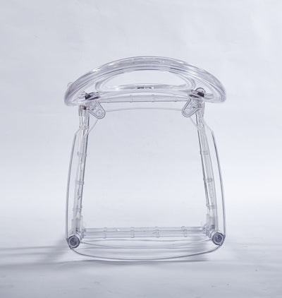 Dining Chair, Plastic Seat, Welding Chair (Set of 4) - Transparent