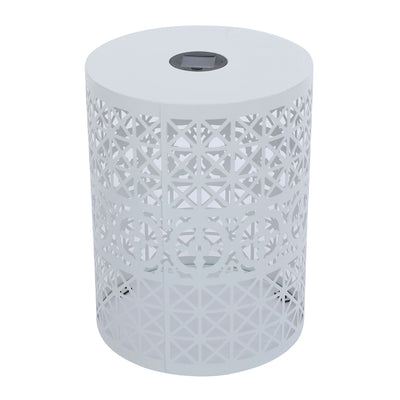 Modern Iron Solar Side Table With Built - In Light