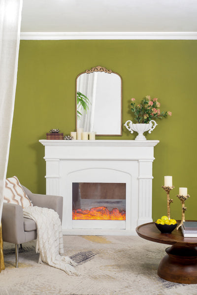 Arch Mirror, Baroque Inspired Wall Decor For Bathroom, Bedroom, Living Room