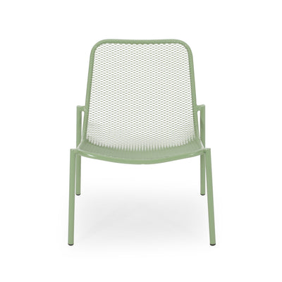 Outdoor Iron Chair With Mesh Design