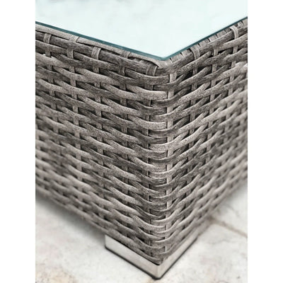 Modern Patio Rattan Sectional Set With Cushions