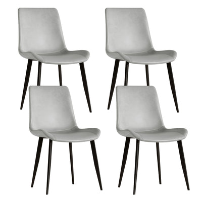 Modern Dining Chair With Carbon Steel Legs