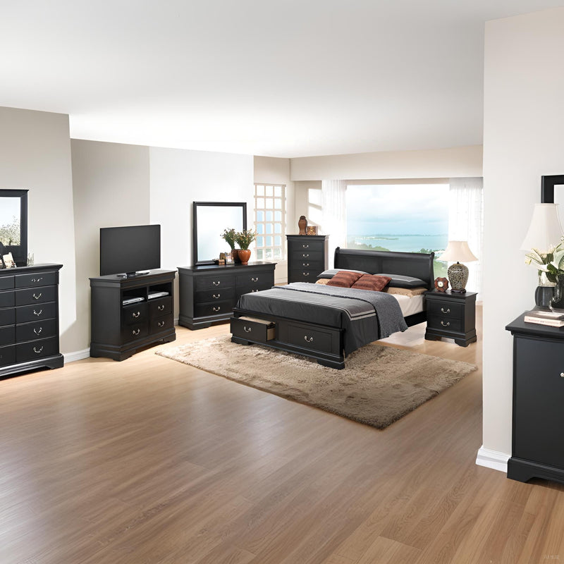 Louis Phillipe - Storage Bed