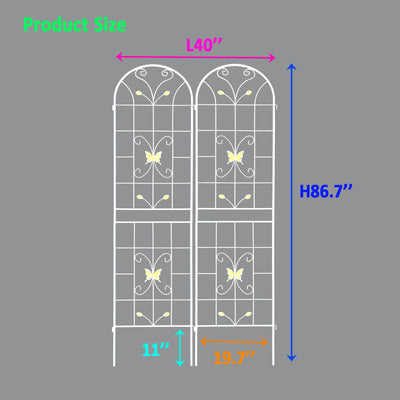 Garden Metal Trellis Rustproof Trellis For Climbing Plants Outdoor Flower Support