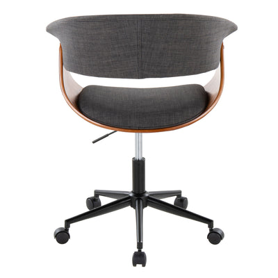 Vintage Mod - Mid-Century Modern Office Chair - Charcoal