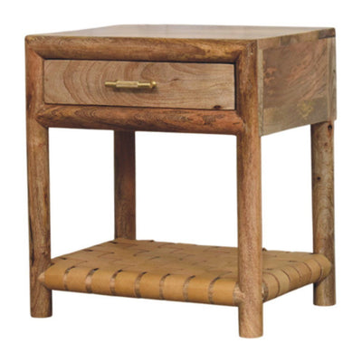 Regency - Woven Nightstand With Drawer - Light Brown