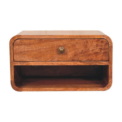 Curve Upper Slot Floating Nightstand