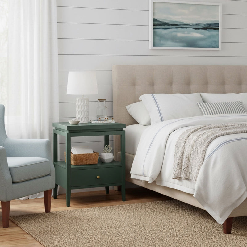 Olana -1 Drawer Nightstand With Floating Top Design