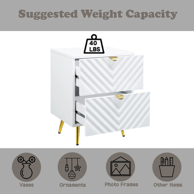 Gaines - High Gloss Nightstand