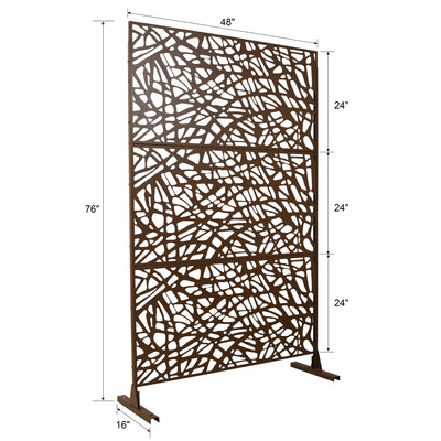 Outdoor & Indoor Freestanding Decorative Privacy Screen
