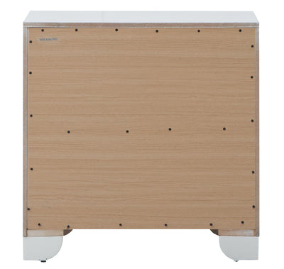 Nightstand Contemporary - Silver Champagne