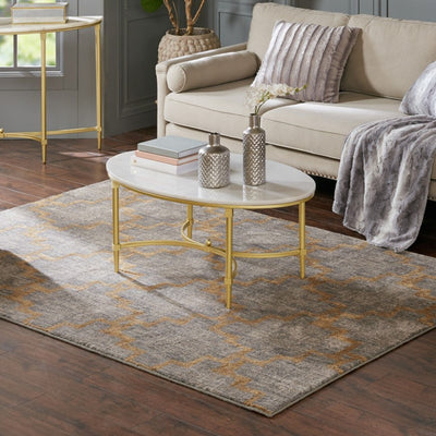 Bordeaux - Coffee Table - White / Gold