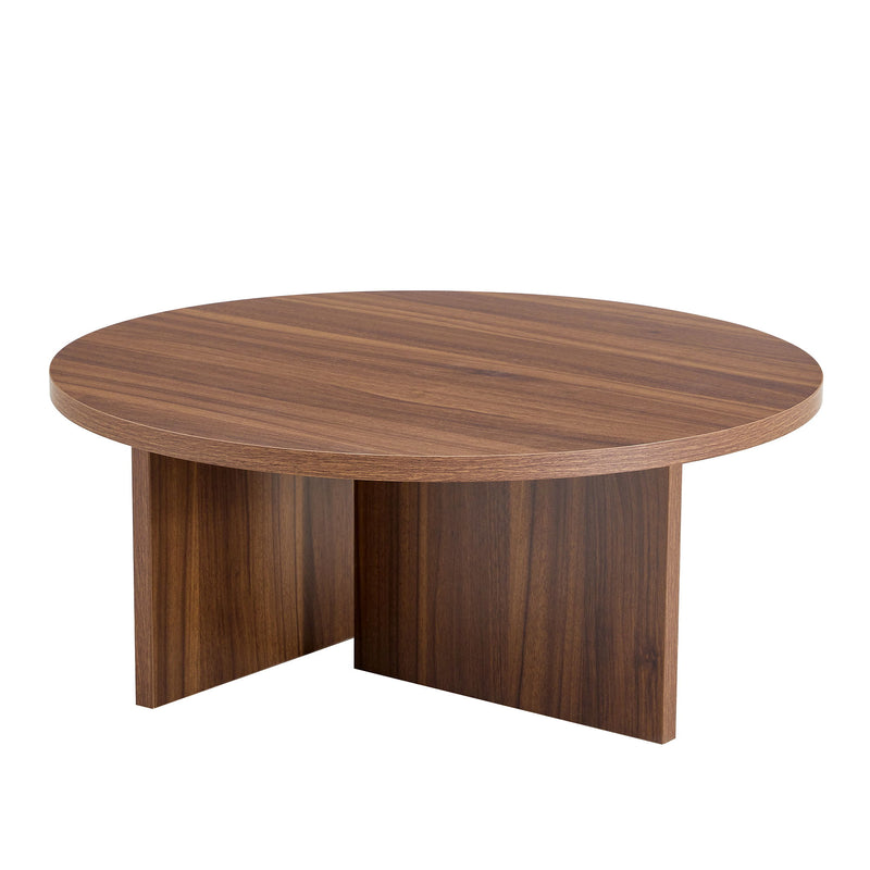 Versatile Round Coffee Table For Various Interior Styles
