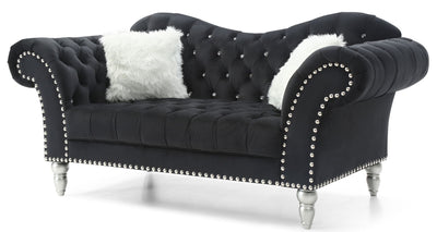Elegant Round Arm Loveseat
