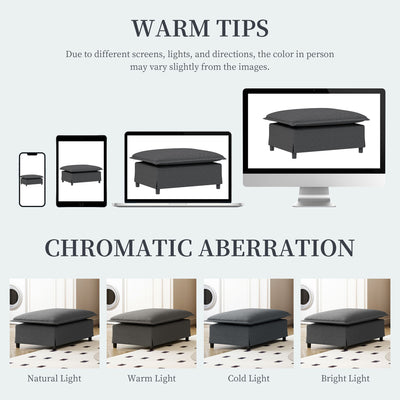 Ottoman Module For Modular Sectional Sofa Wide Seat