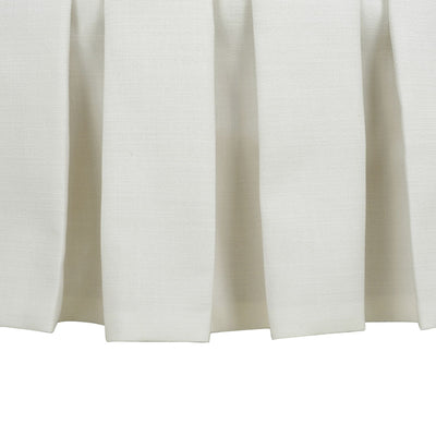 Luciana - Tufted Cocktail Ottoman With Skirt - Antique White