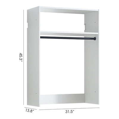 Devi - Wall Mounted Wood Closet System