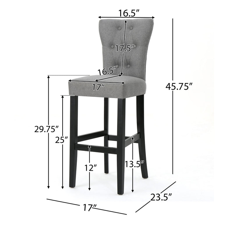 Elegant Barstool Set With Plush Cushioning