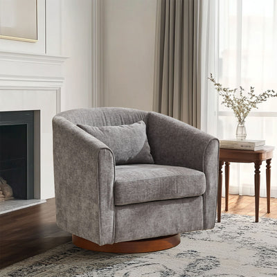 Swivel Accent Chair For Living Room, Sofa Chairs With Base Side For Living Room