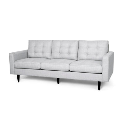 Jenny - Contemporary Tufted Fabric 3 Seater Sofa